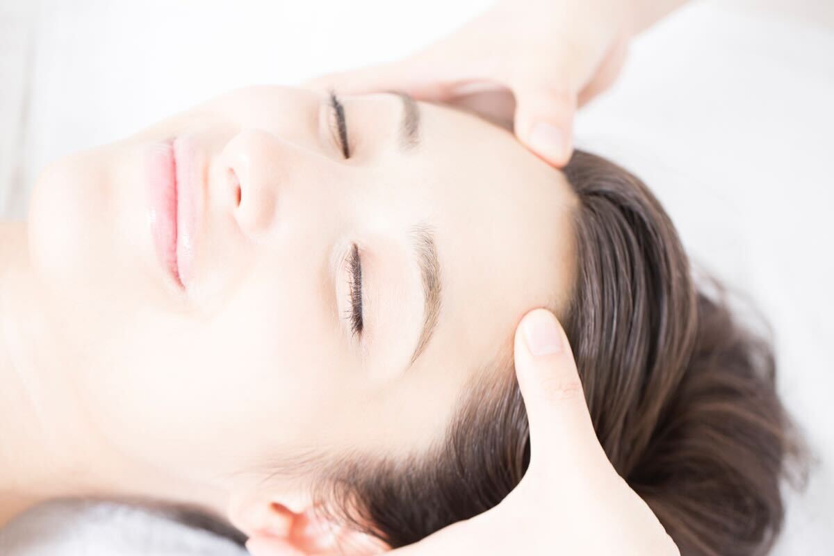 全メニューにヘッドマッサージ付き♪の写真